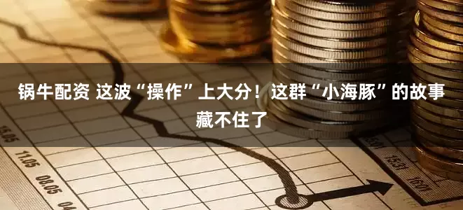 锅牛配资 这波“操作”上大分！这群“小海豚”的故事藏不住了